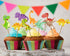 Dinosaur Theme Cup Cake Topper - image 1 of 3 | Party Supplies India