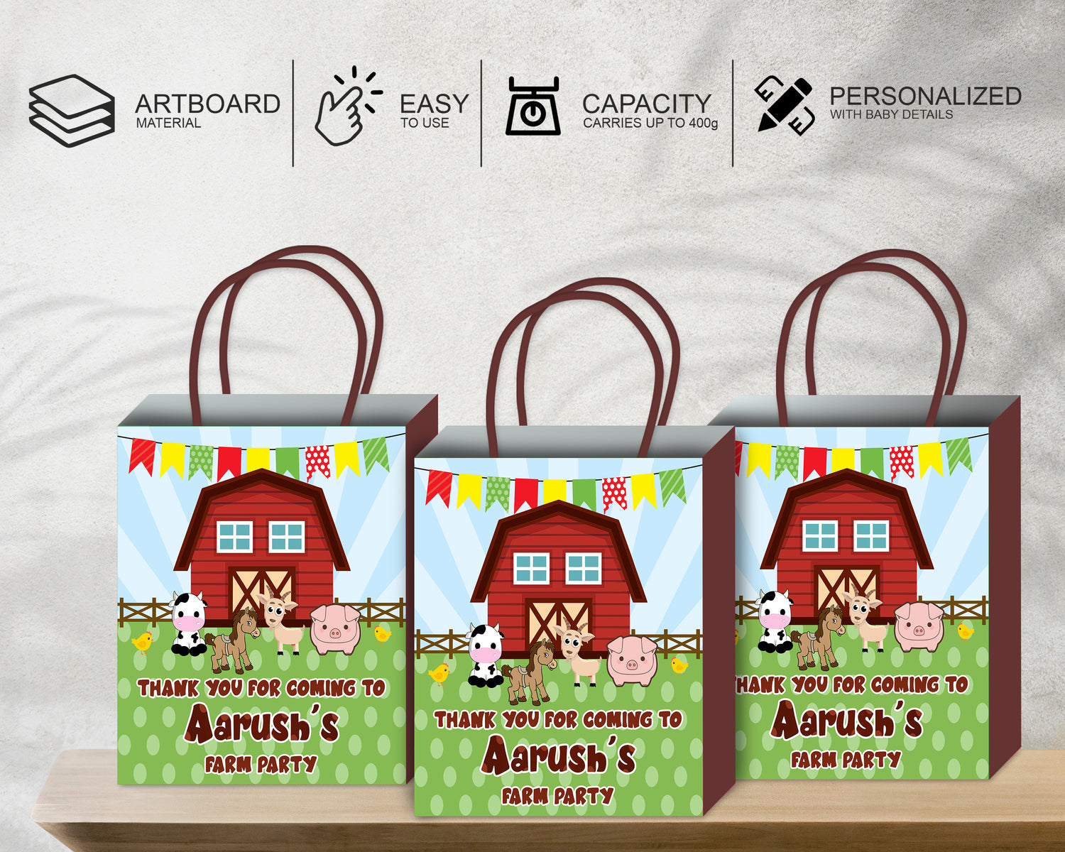 Farm Theme Return Gift Bag