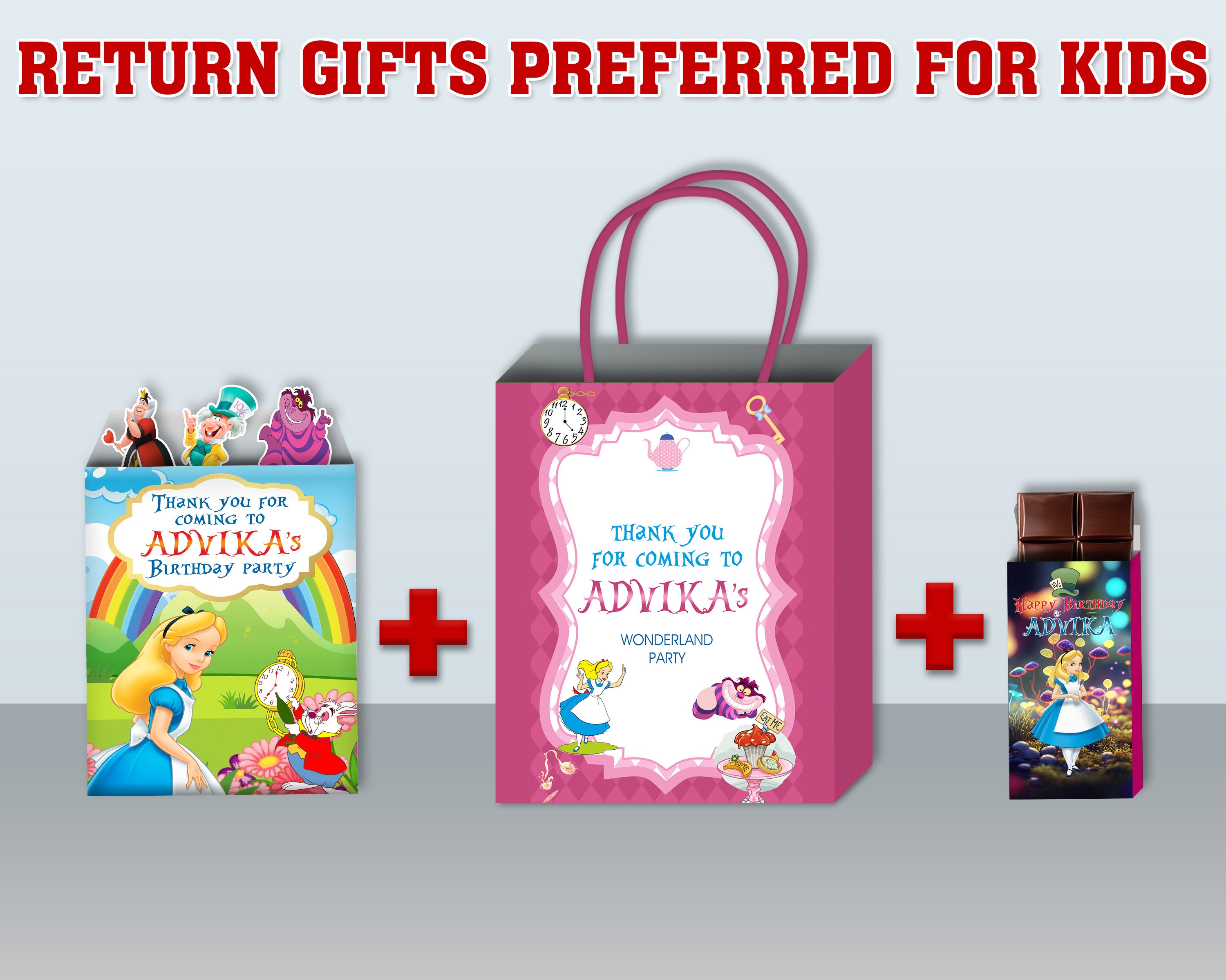 Alice in the Wonderland Theme Return Gift Combo