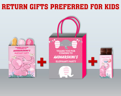 Pink Elephant Theme Return Gift Combo