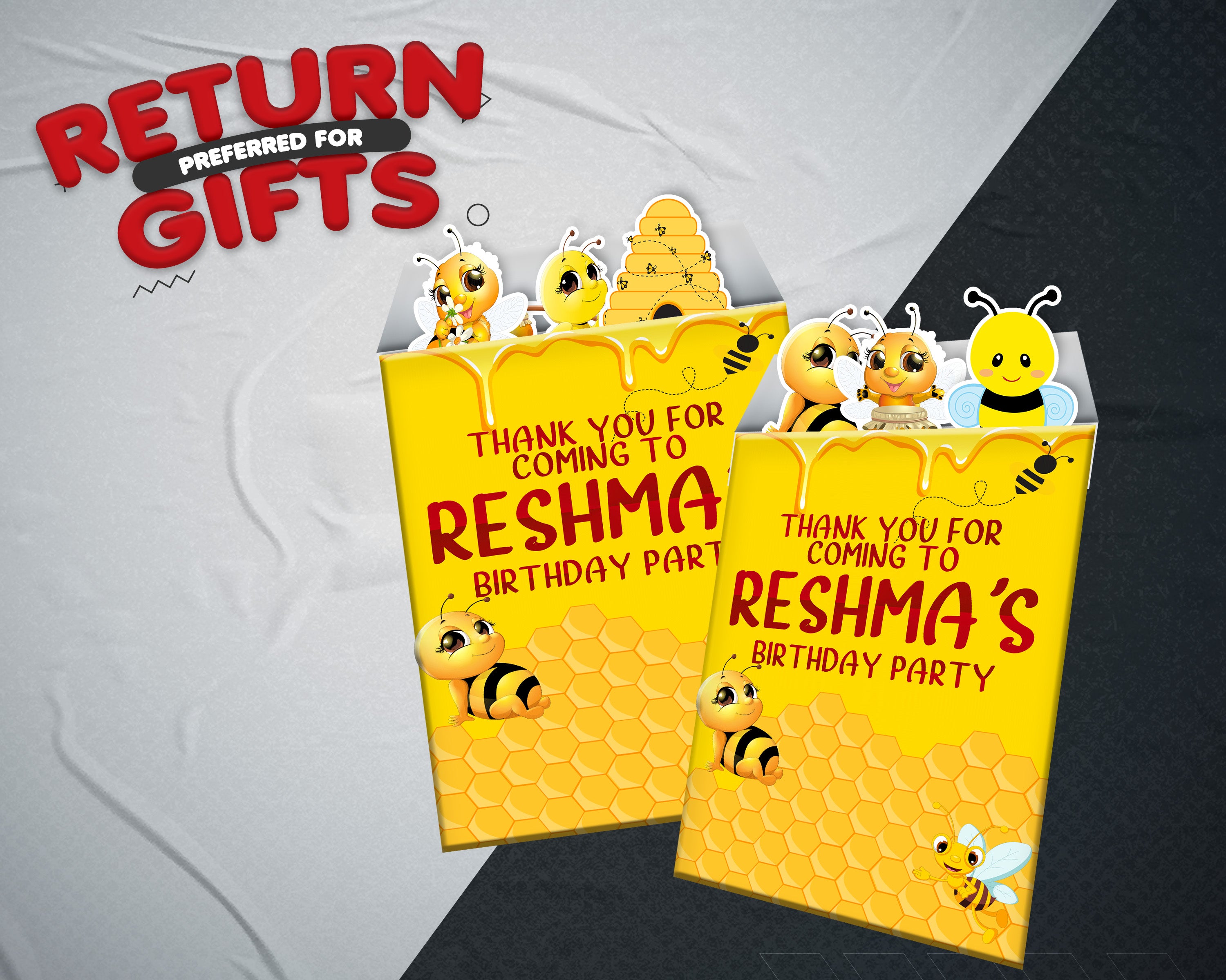 Bumble Bee theme Mini Magnetic Return Gift Pack