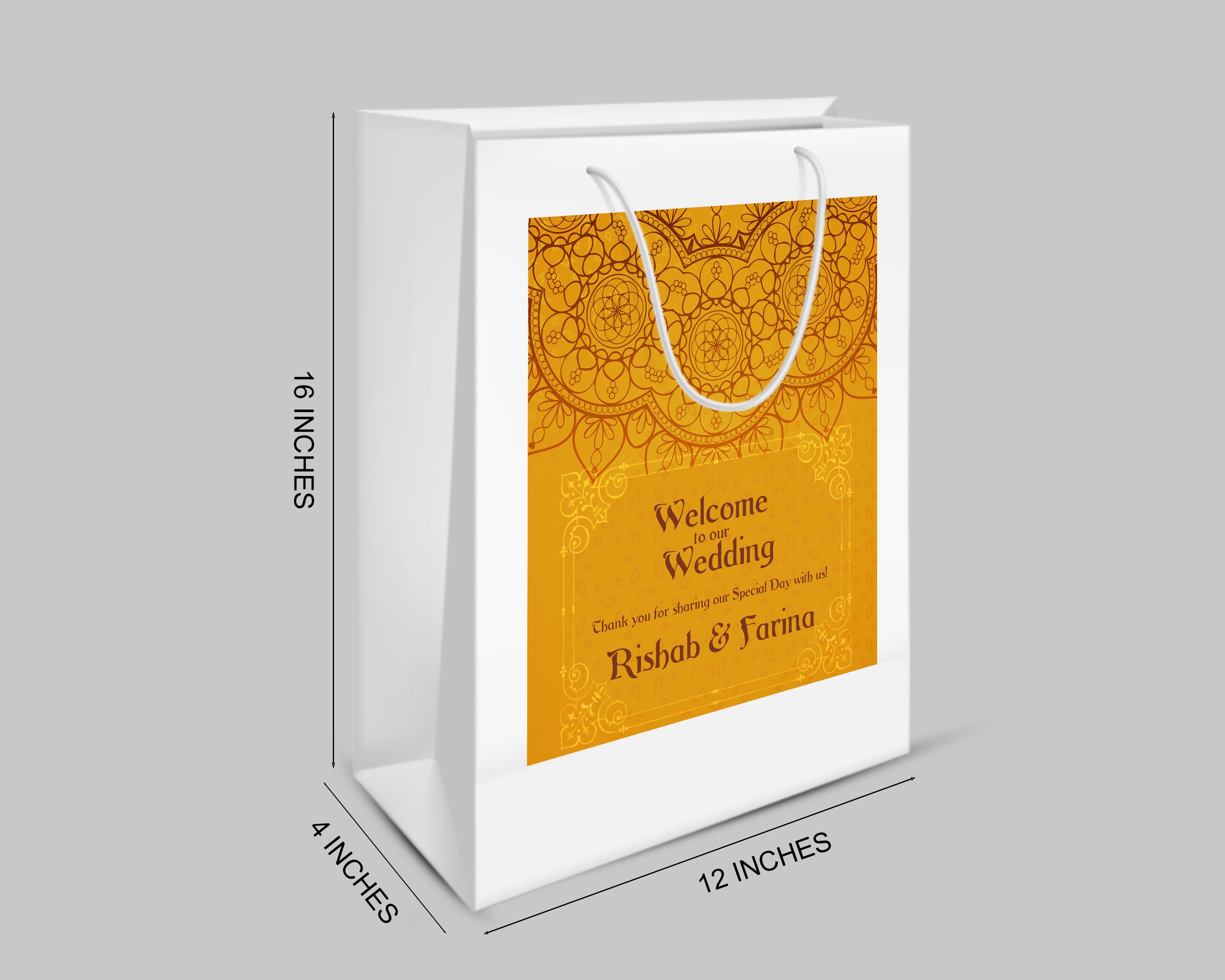 Wedding Theme Oversized Return Gift Bag