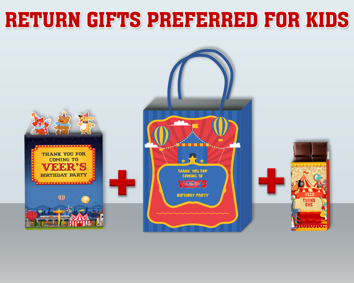 Circus Theme Return Gift Combo | Theme Based Return Gift Bags – Party ...