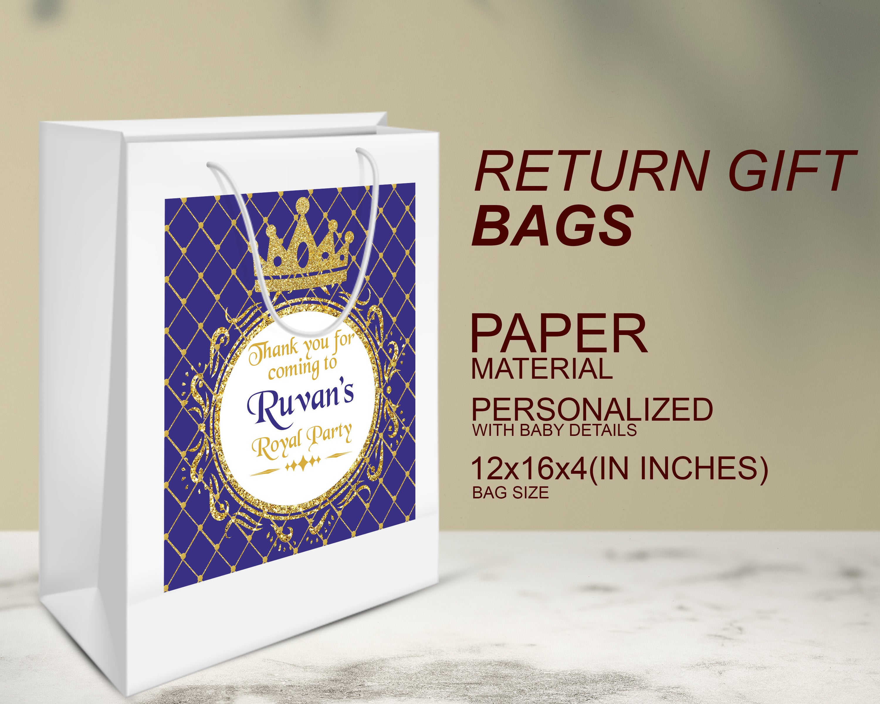 PSI Prince Theme Oversized Return Gift Bag