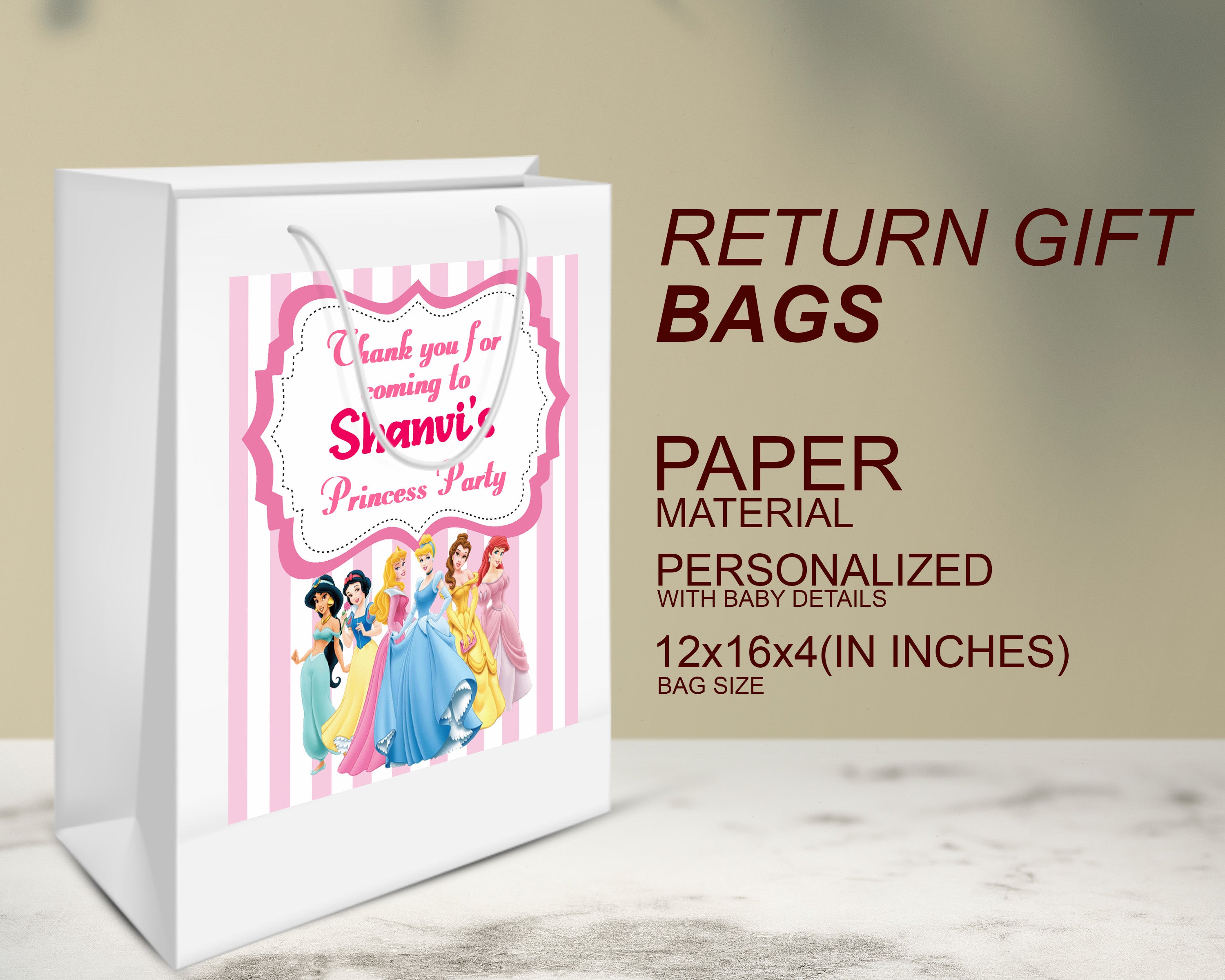 Princess Theme Oversized Return Gift Bag - image 3 of 5 | Party Supplies India