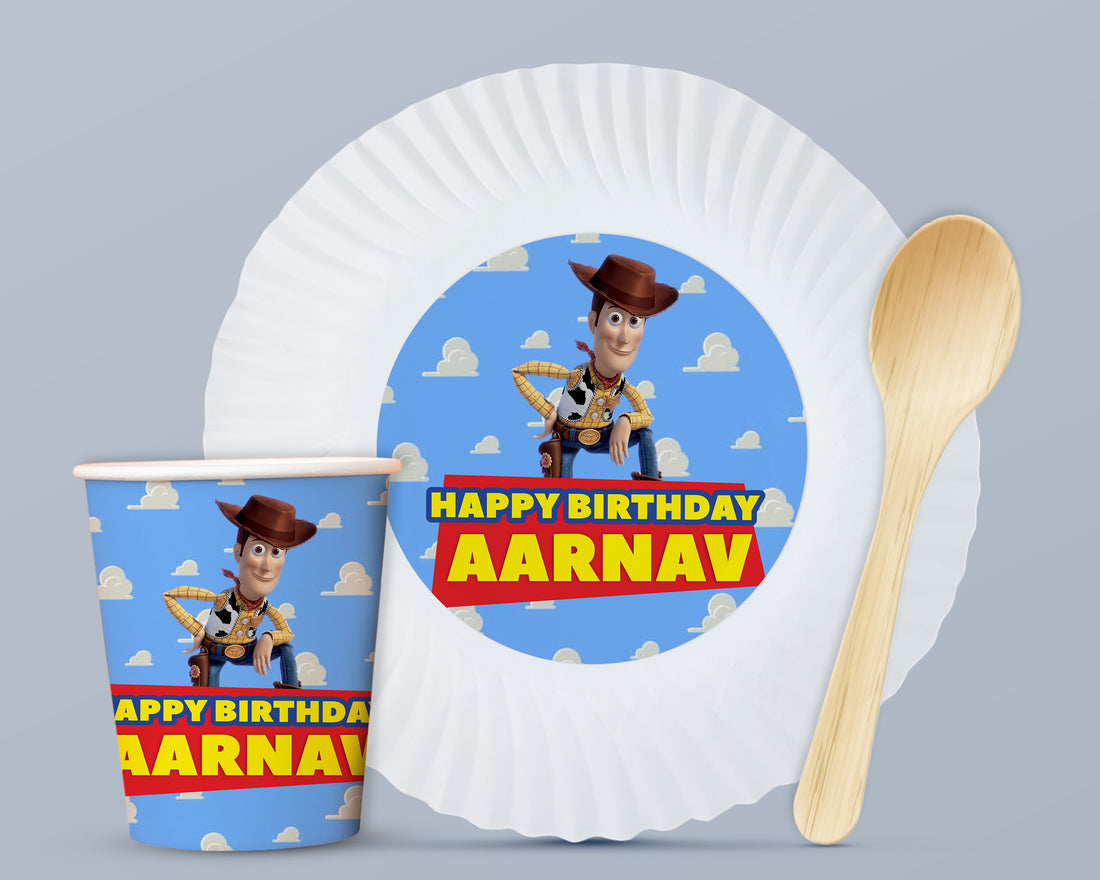 Toy Story Theme Party Cups and Plates Combo
