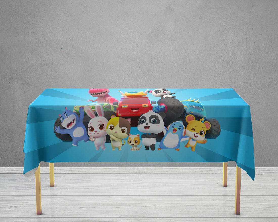 PSI Baby Bus Theme Cake Tablecover