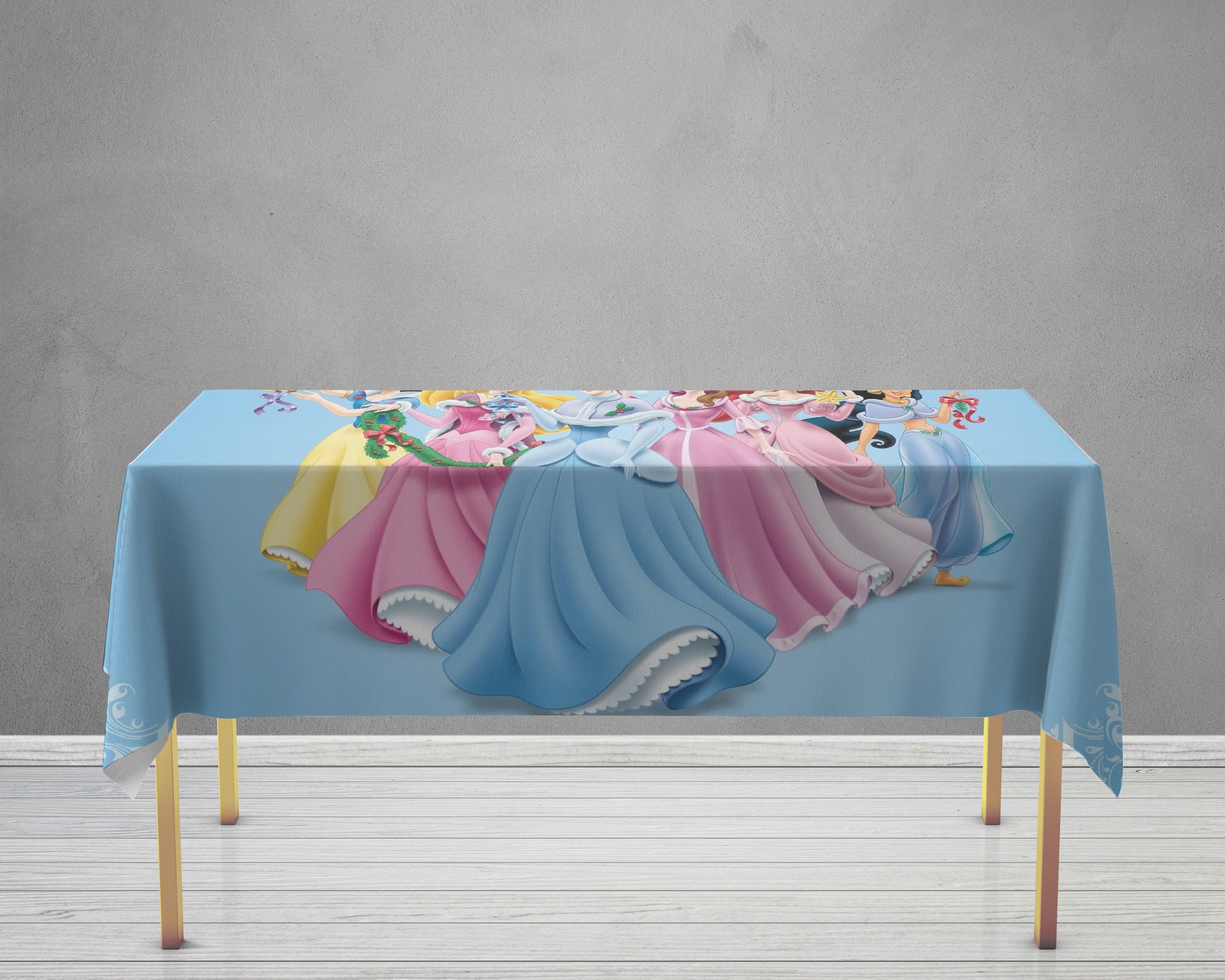 Princess Theme Cake Tablecover