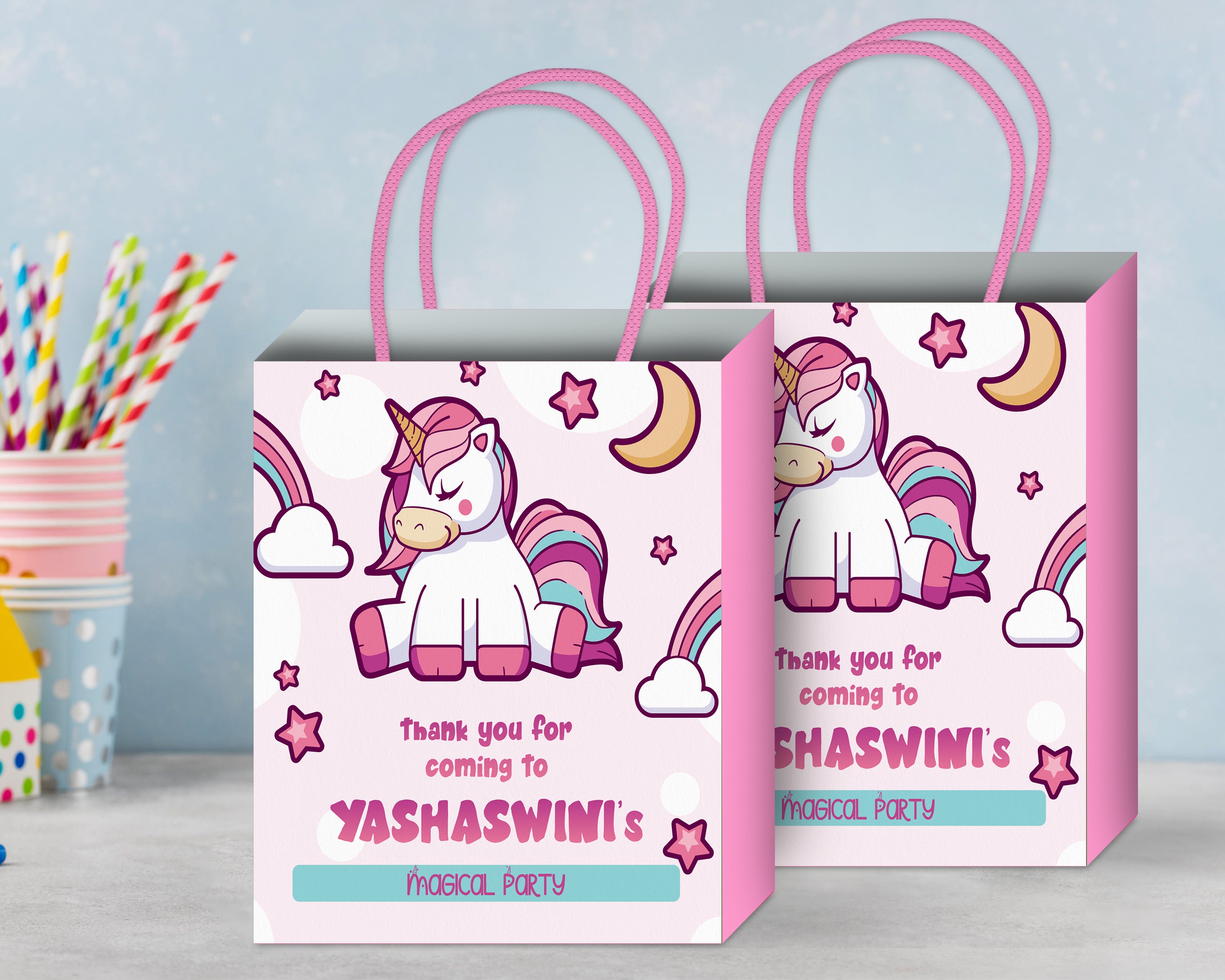 Unicorn Theme Return Gift Bag