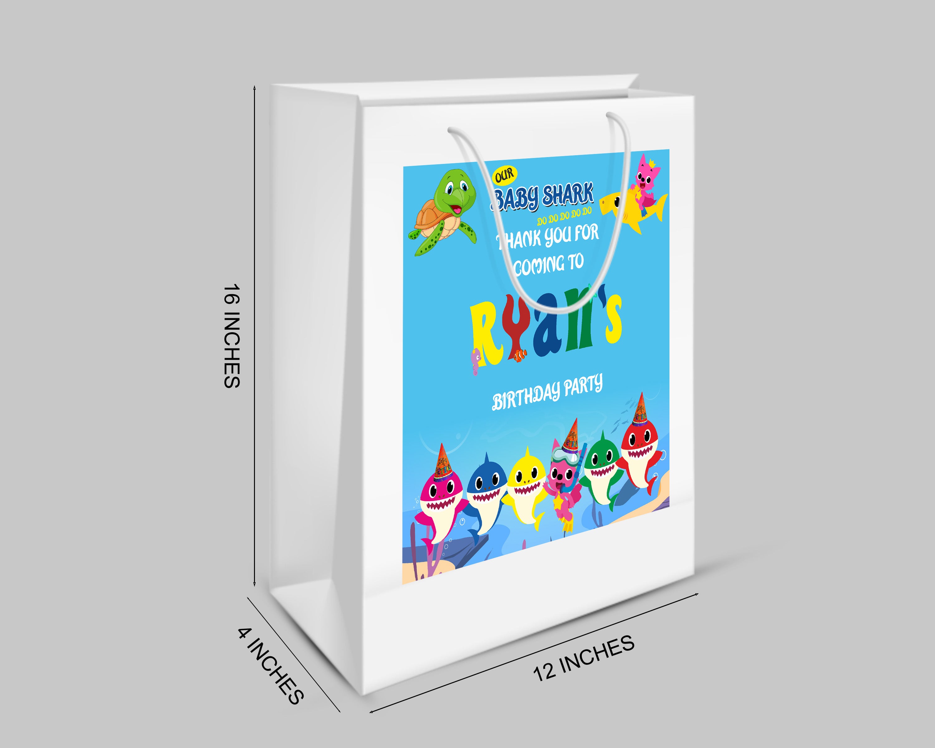 Shark Boy Theme Oversized Return Gift Bag - image 2 of 5 | Party Supplies India