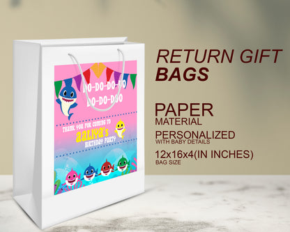Shark Girl Theme Oversized Return Gift Bag - image 3 of 5 | Party Supplies India