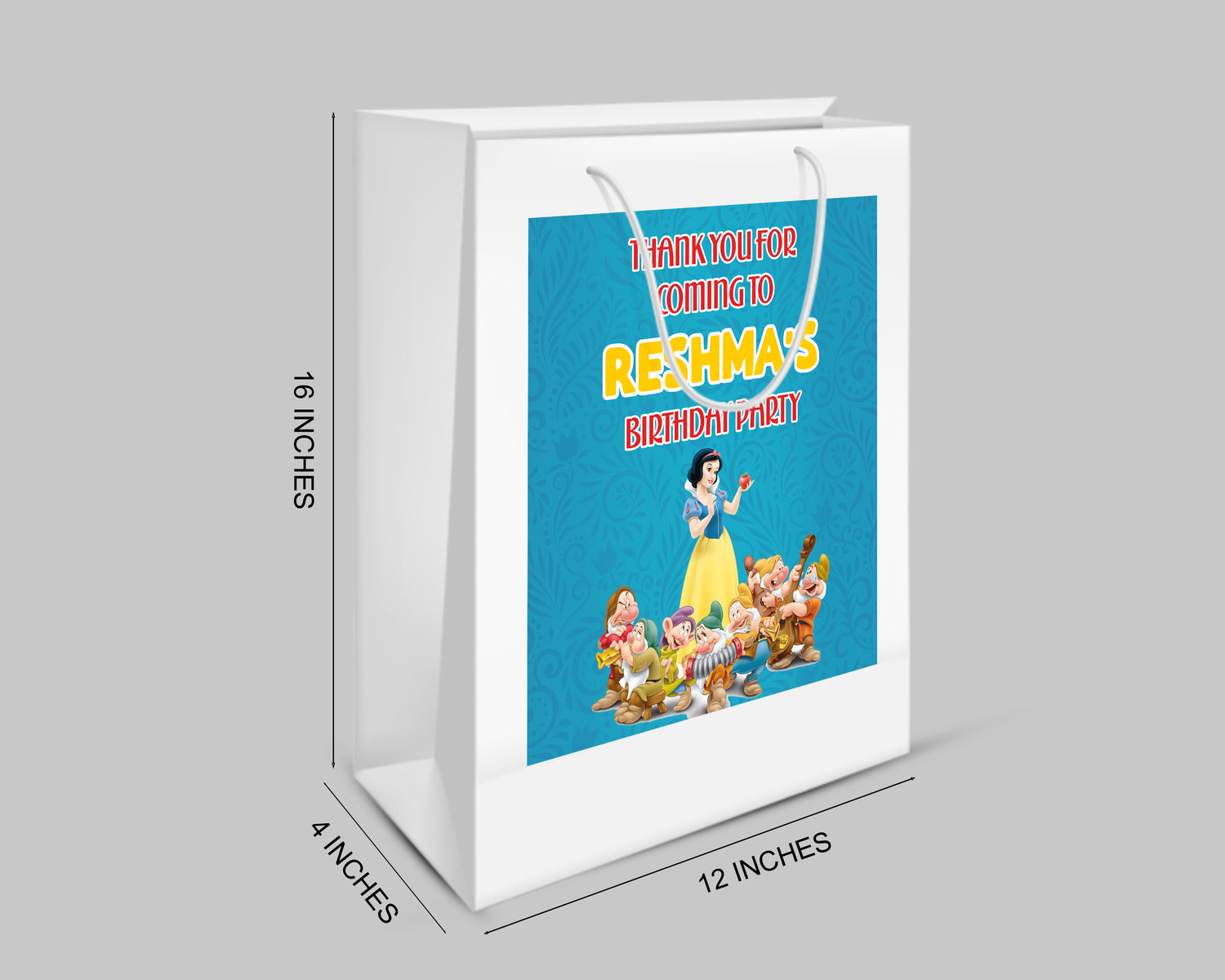 Snow White And Theme Oversized Return Gift Bag - image 2 of 5 | Party Supplies India