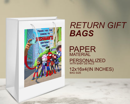 Spidey And His Amazing Friends Theme Oversized Return Gift Bag - image 3 of 5 | Party Supplies India