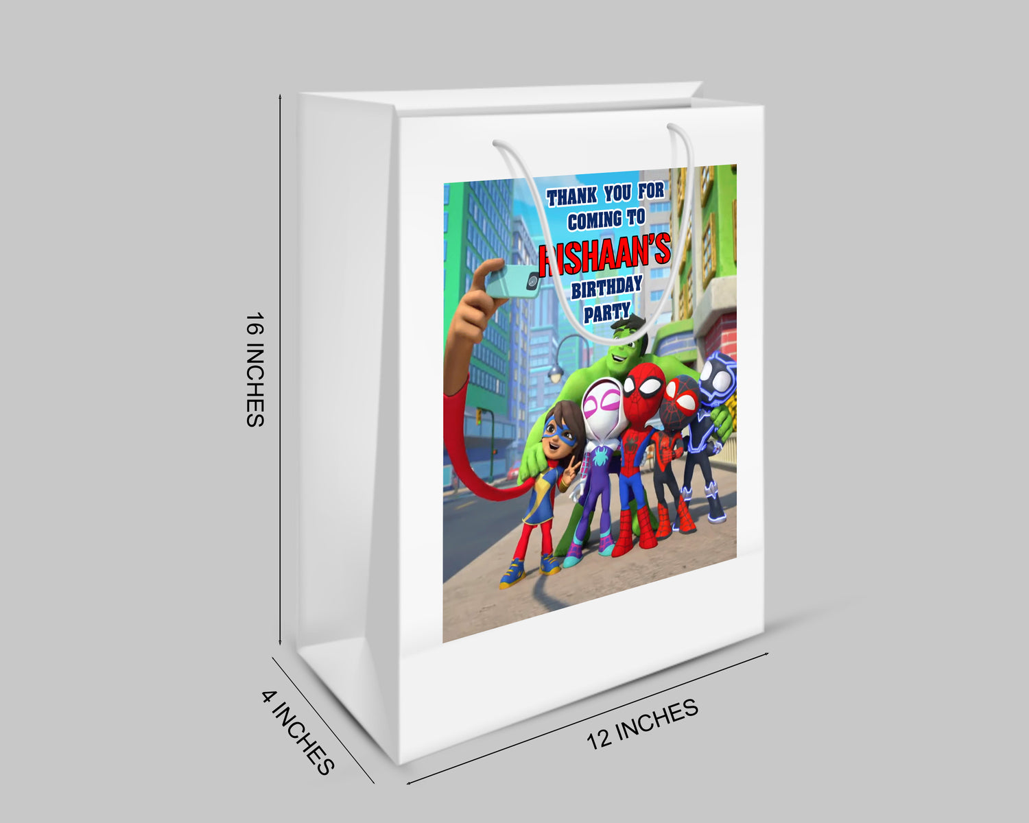 Spidey And His Amazing Friends Theme Oversized Return Gift Bag - image 2 of 5 | Party Supplies India
