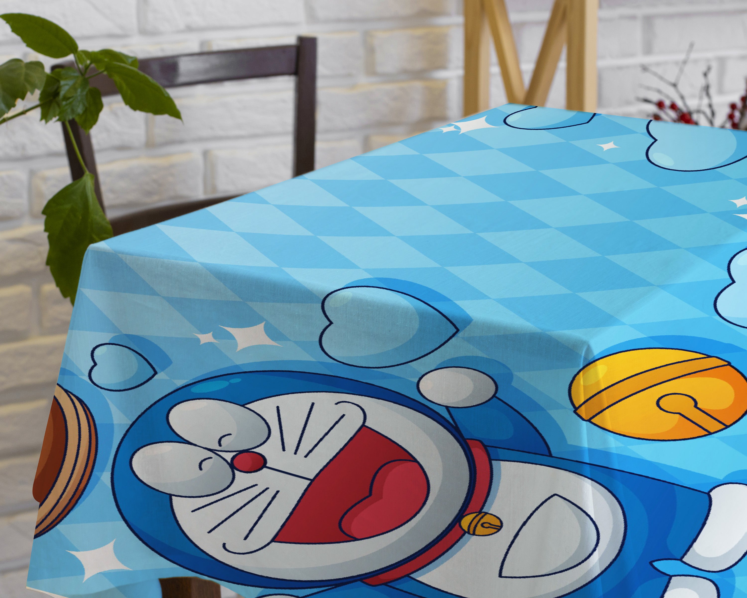 Doraemon Theme Cake Tablecover