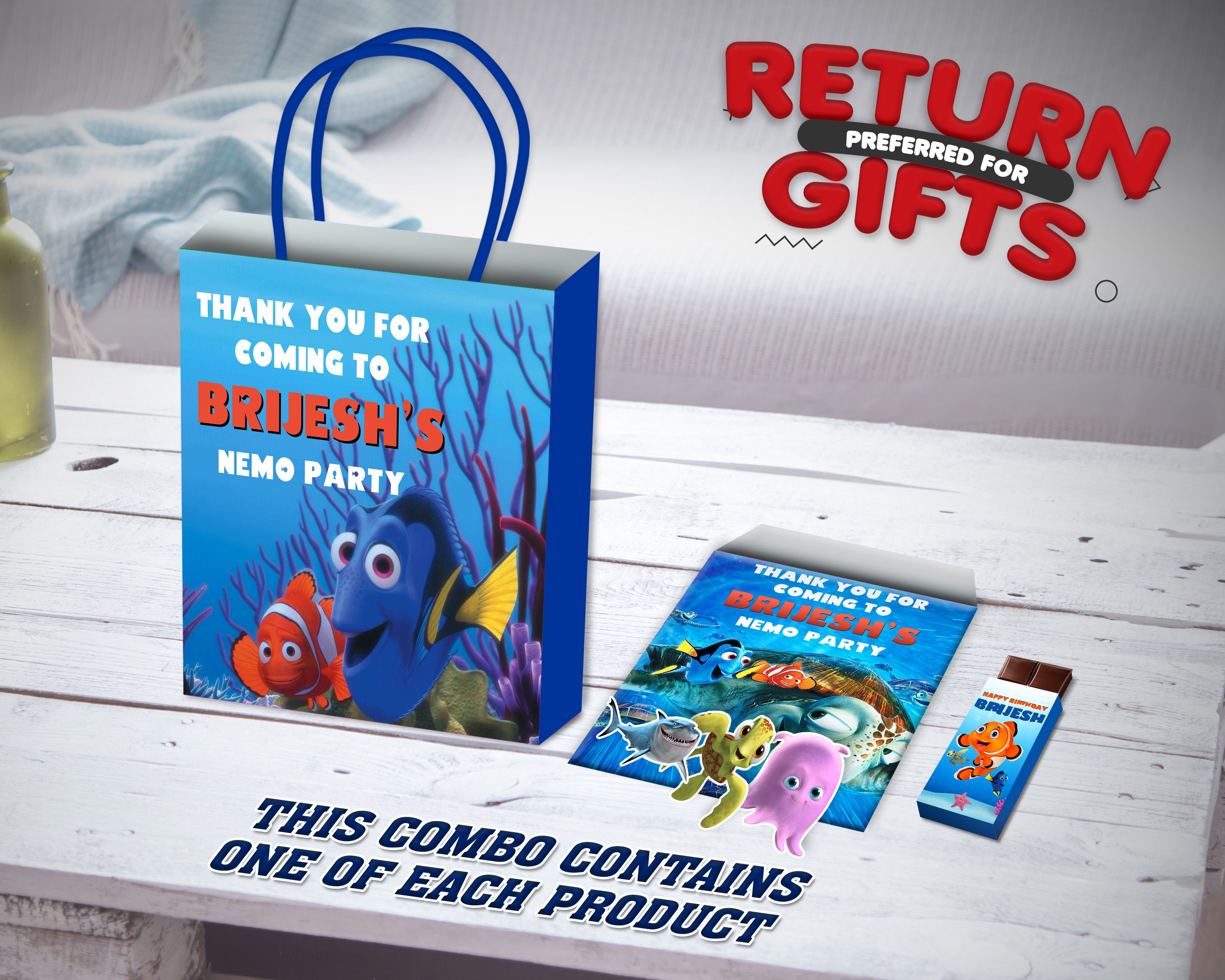 Nemo and Dory Theme Return Gift Combo