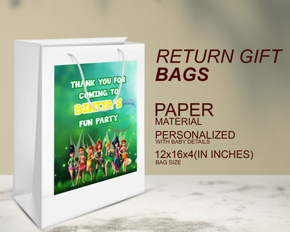 Tinkerbell Theme Oversized Return Gift Bag - image 3 of 5 | Party Supplies India