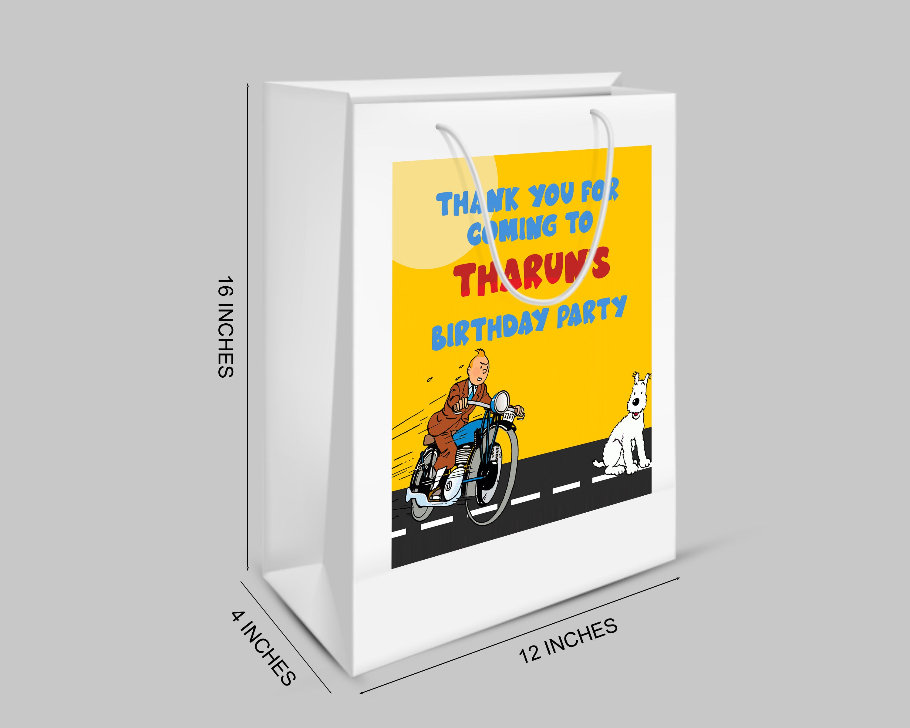 Tin Tin Theme Oversized Return Gift Bag - image 2 of 5 | Party Supplies India