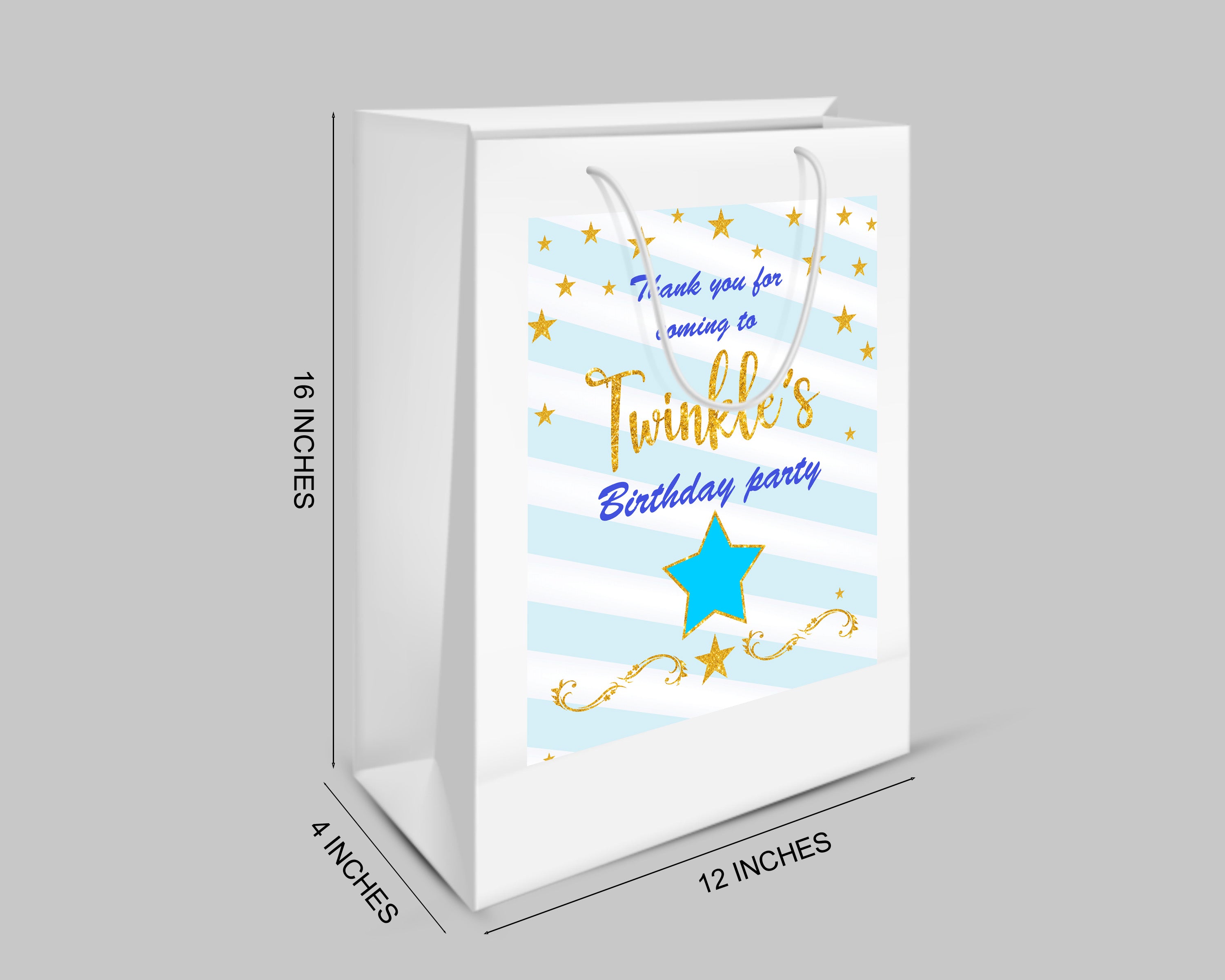 Twinkle Twinkle Little Star Girl Theme Oversized Return Gift Bag