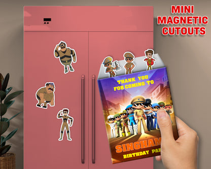 Little singham Theme Mini Magnetic Return Gift Pack