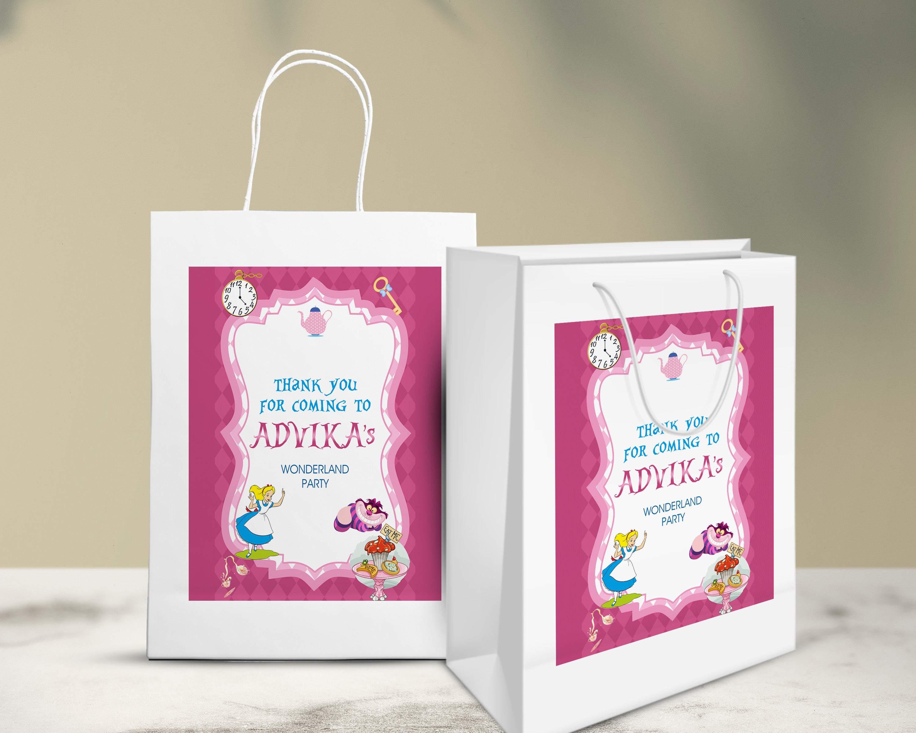 Alice In Wonderland  Theme Oversized Return Gift Bag - image 5 of 5 | Party Supplies India
