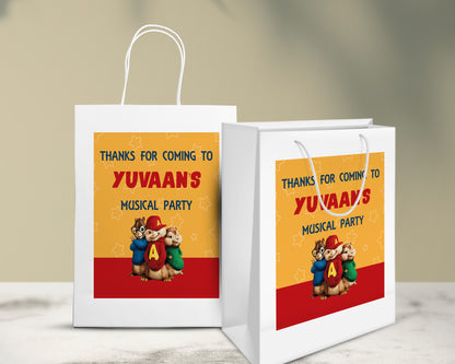 Alvin And Chipmunks Theme Oversized Return Gift Bag