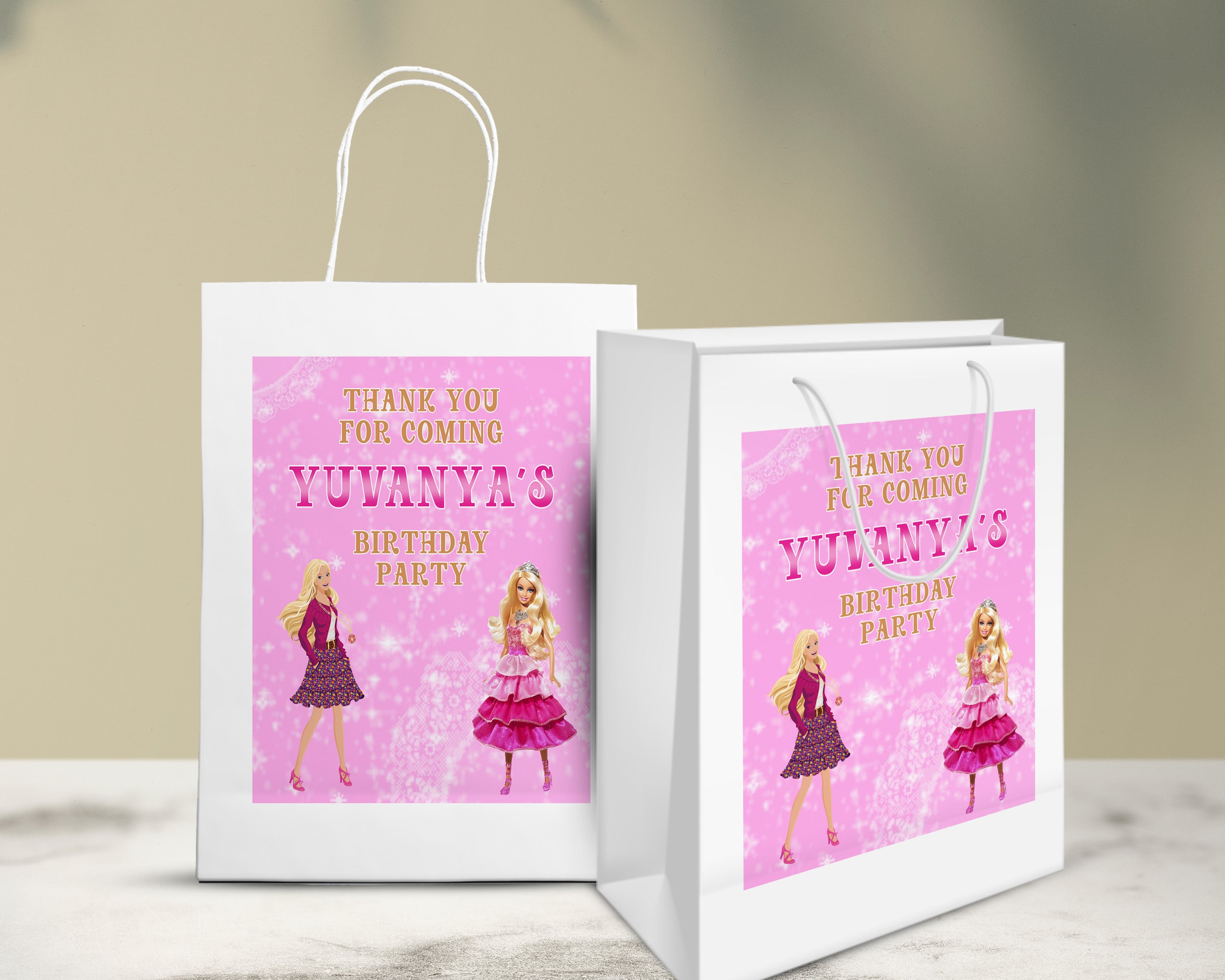 Barbie Theme Oversized Return Gift Bag | birthday party favors – Party ... Barbie Theme Oversized Return Gift Bag | birthday party favors – Party ...
