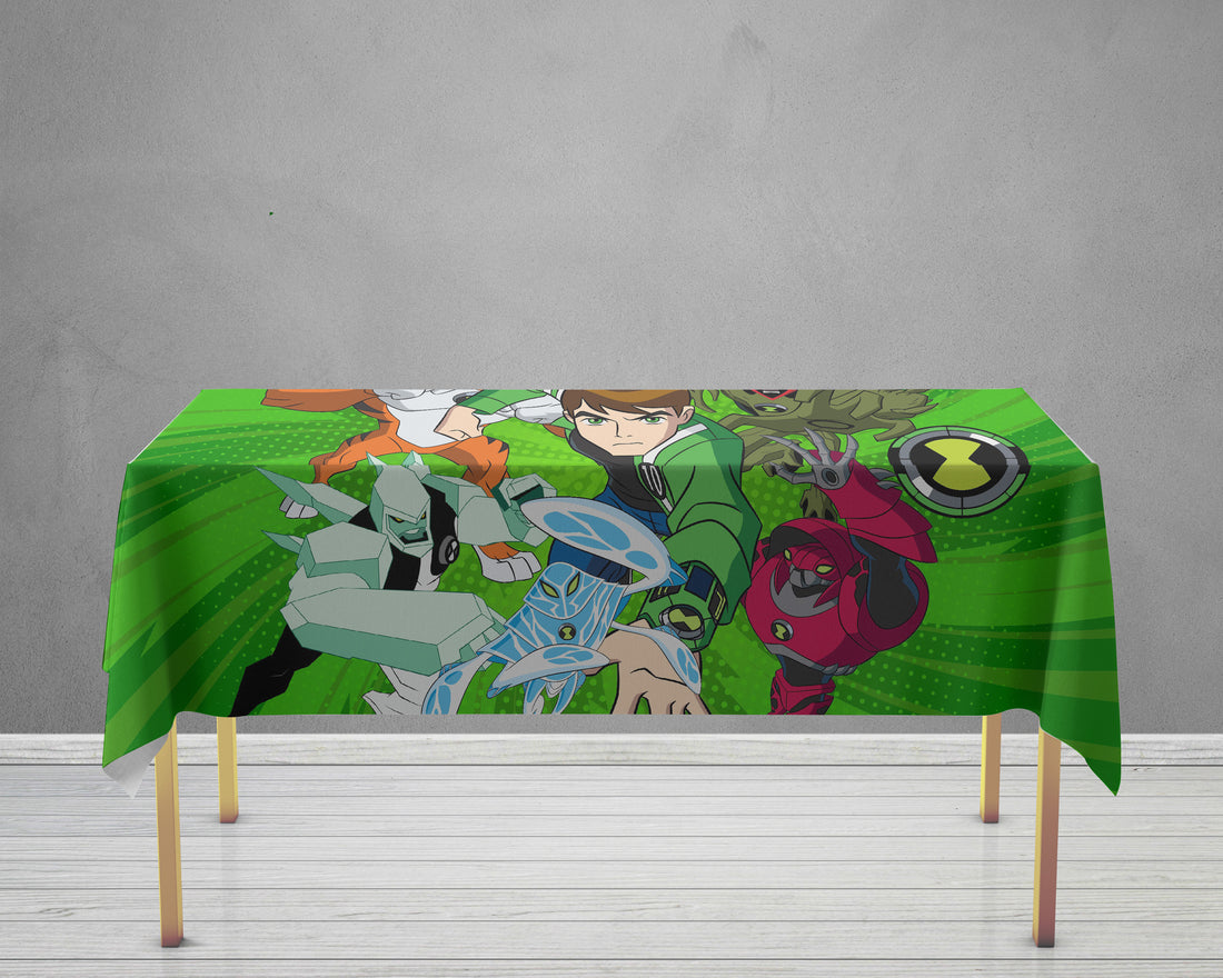 Ben10 Theme Cake Tablecover