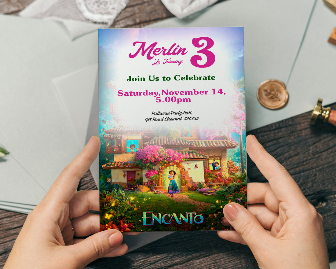 Encanto Theme Customized Invite