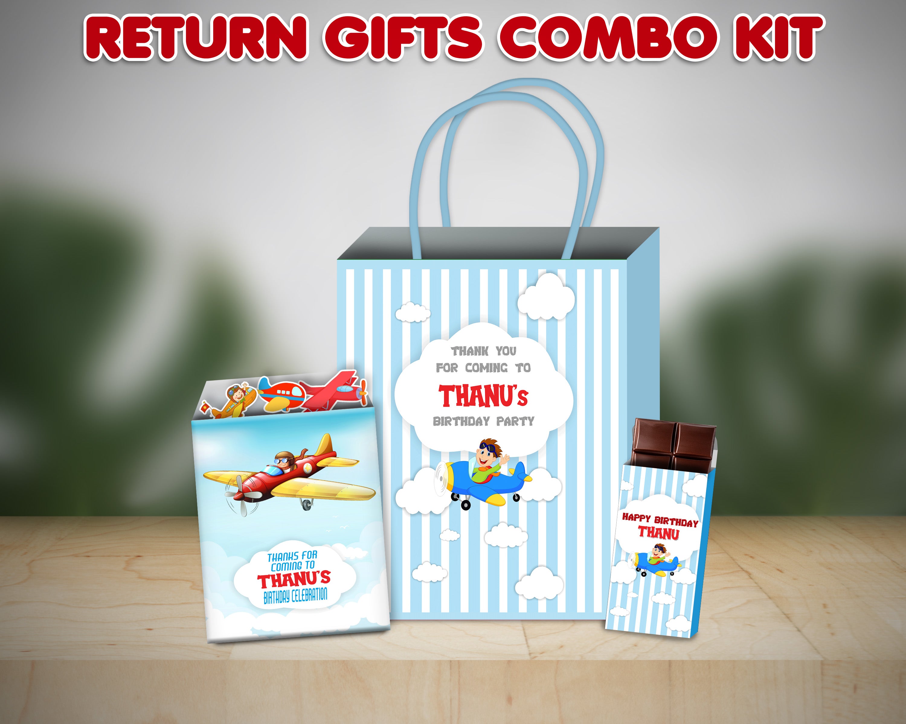 Aeroplane Theme Return Gift Combo