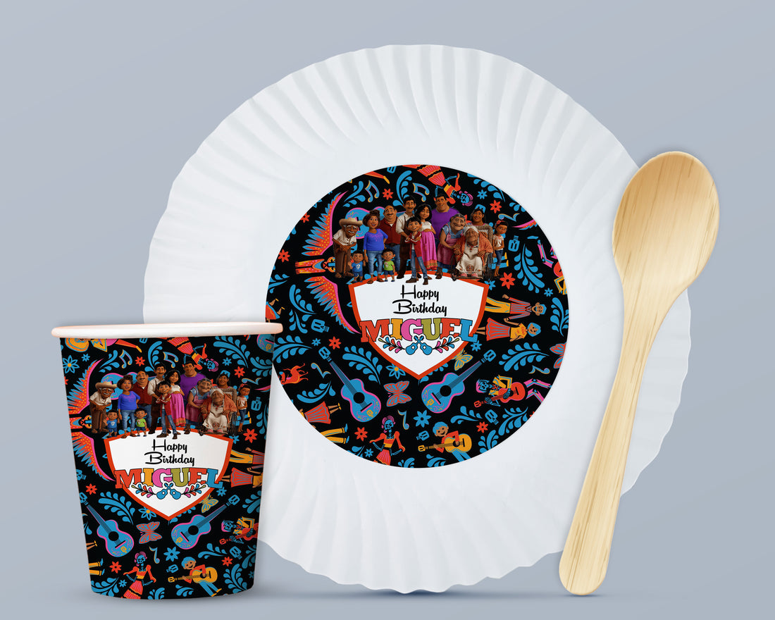PSI Coco Theme Party Cups and Plates Combo