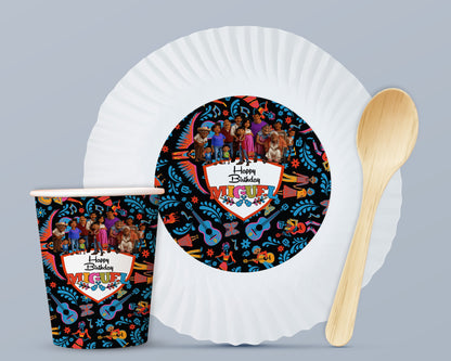 Coco Theme Party Cups and Plates Combo