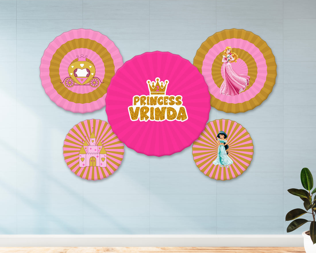 Princess Theme Paper Fan