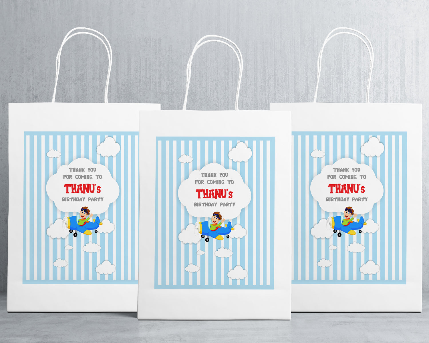 Aeroplane Theme Oversized Return Gift Bag - image 1 of 5 | Party Supplies India