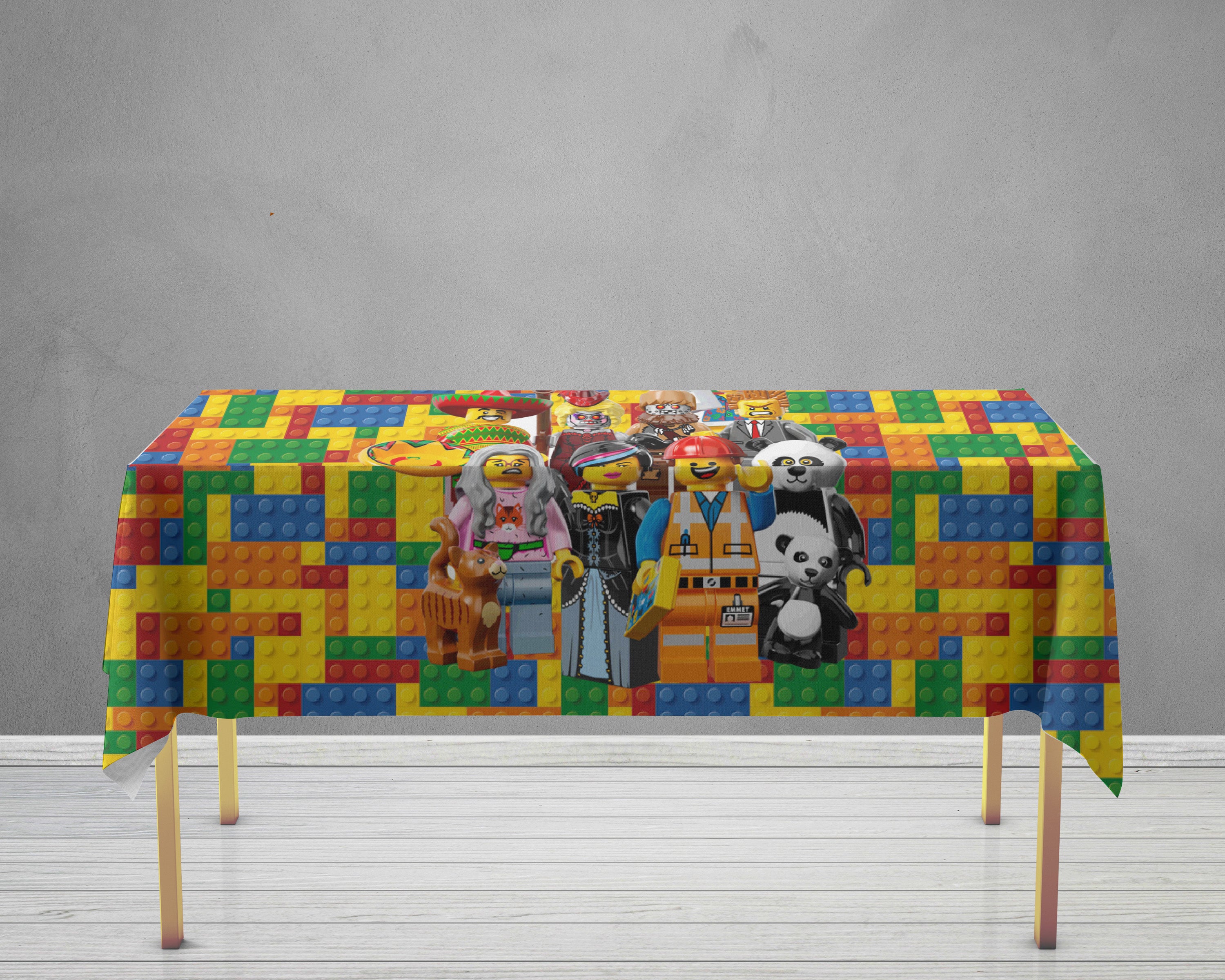 Lego Theme Cake Tablecover