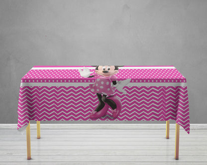 Minnie Mouse Theme Cake Tablecover
