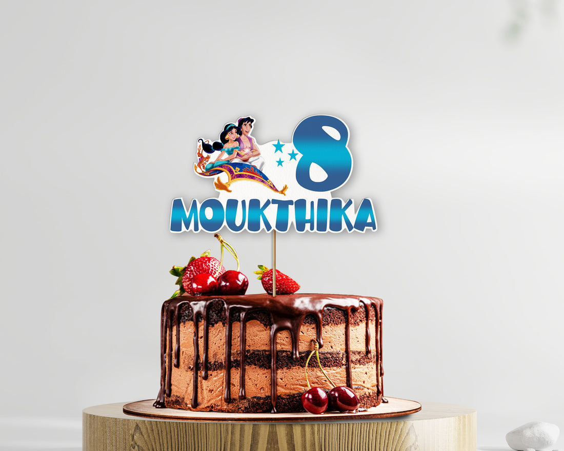 Aladdin Theme Customized Cake Topper