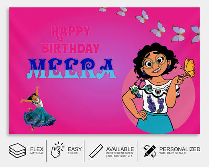 Encanto Theme Customized Backdrop