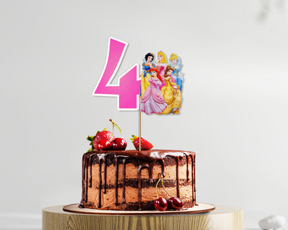 PSI Princess Theme Personalized Cake Topper