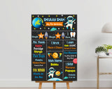 Space Theme Customized Chalk Board - image 1 of 3 | Party Supplies India