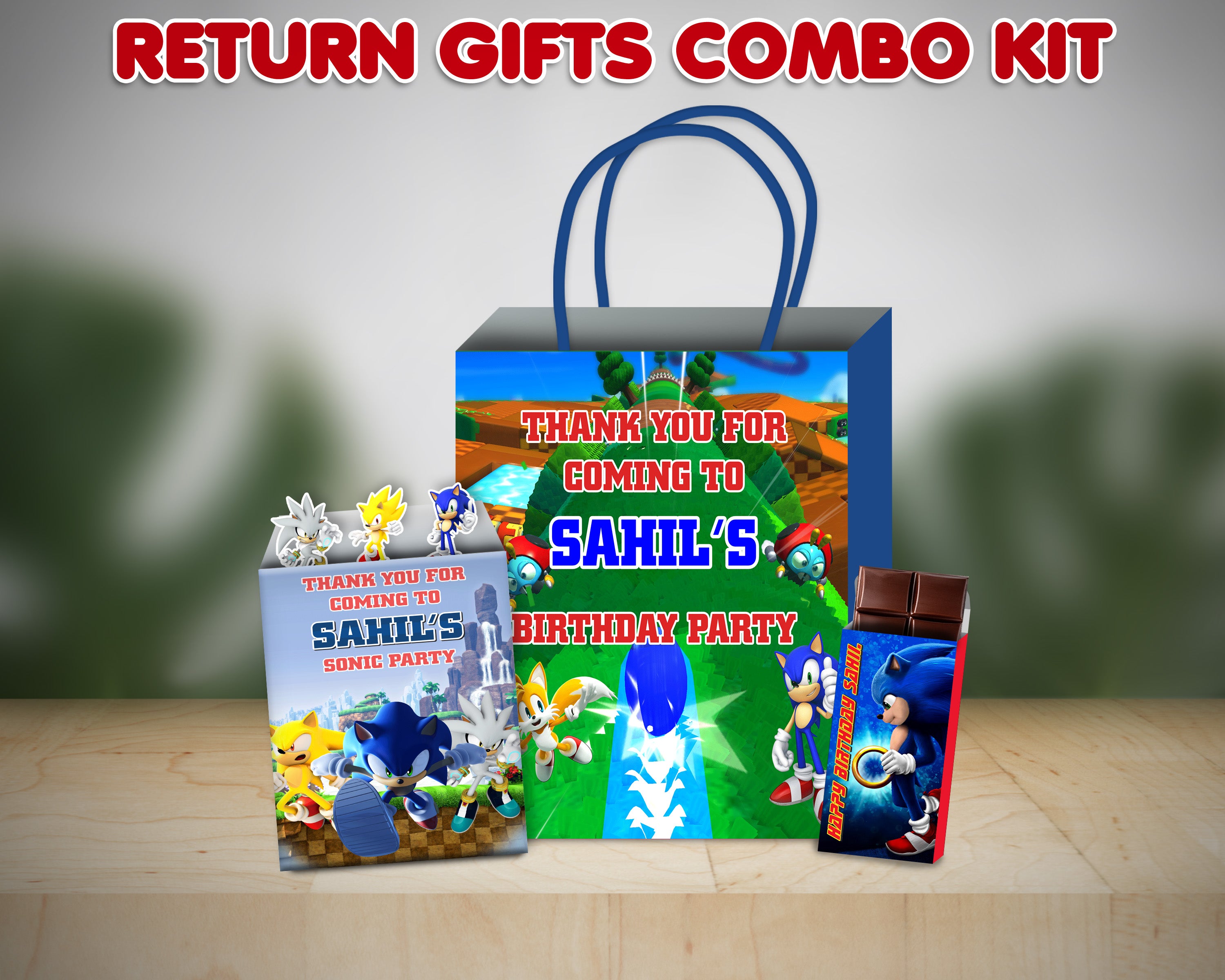 Sonic the Hedgehog Theme Return Gift Combo