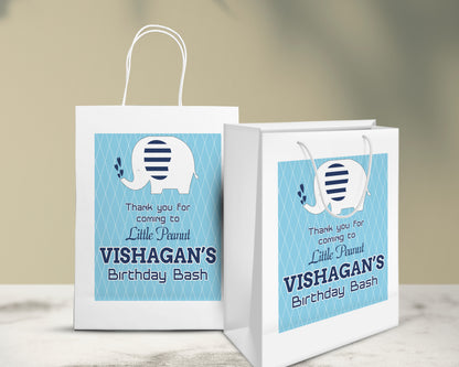 Blue Elpehant Theme Oversized Return Gift Bag - image 5 of 5 | Party Supplies India