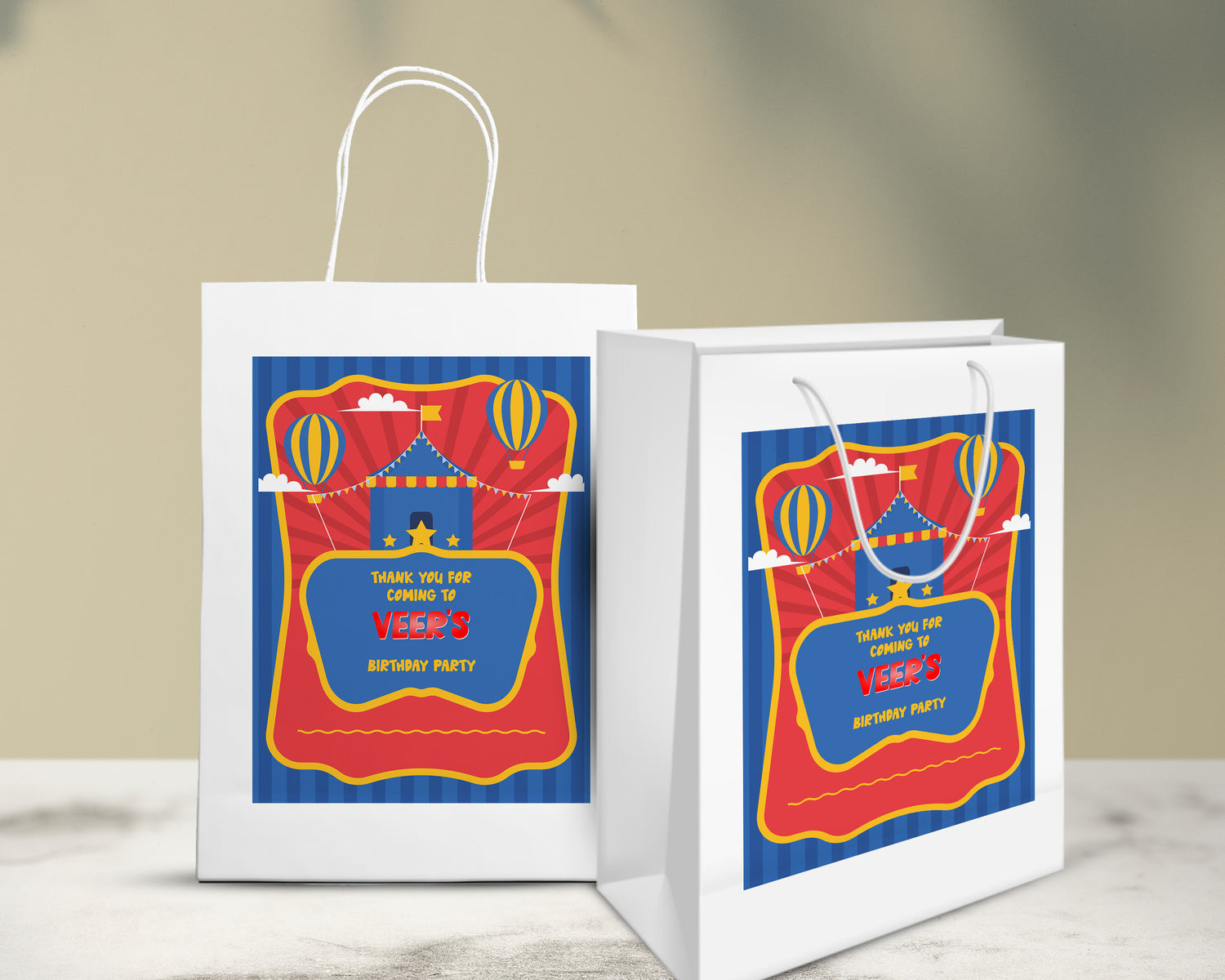 Circus Theme Oversized Return Gift Bag