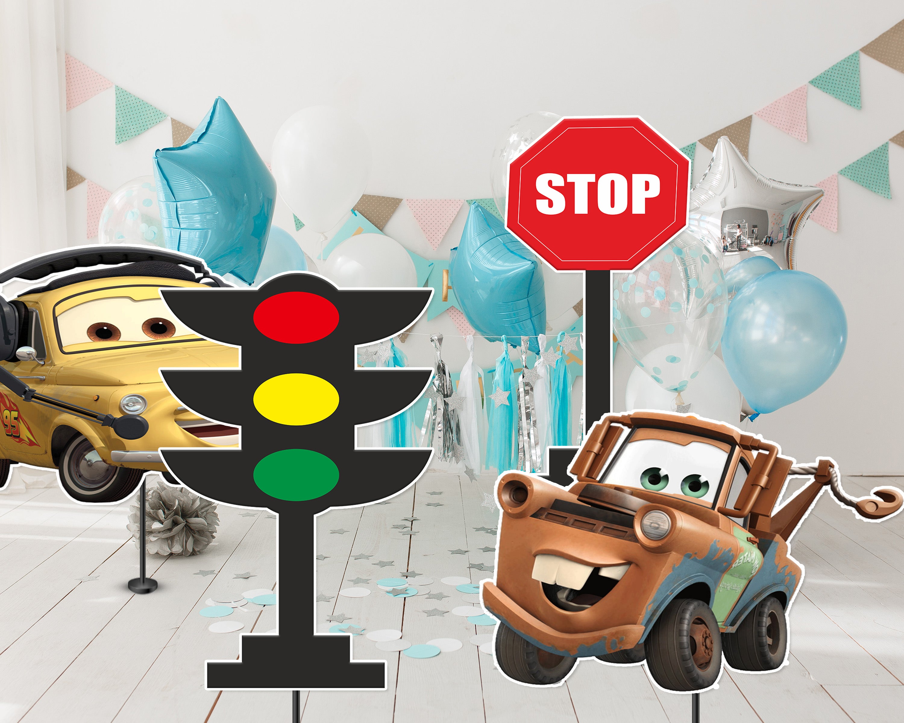 Car Theme Cutout Combo