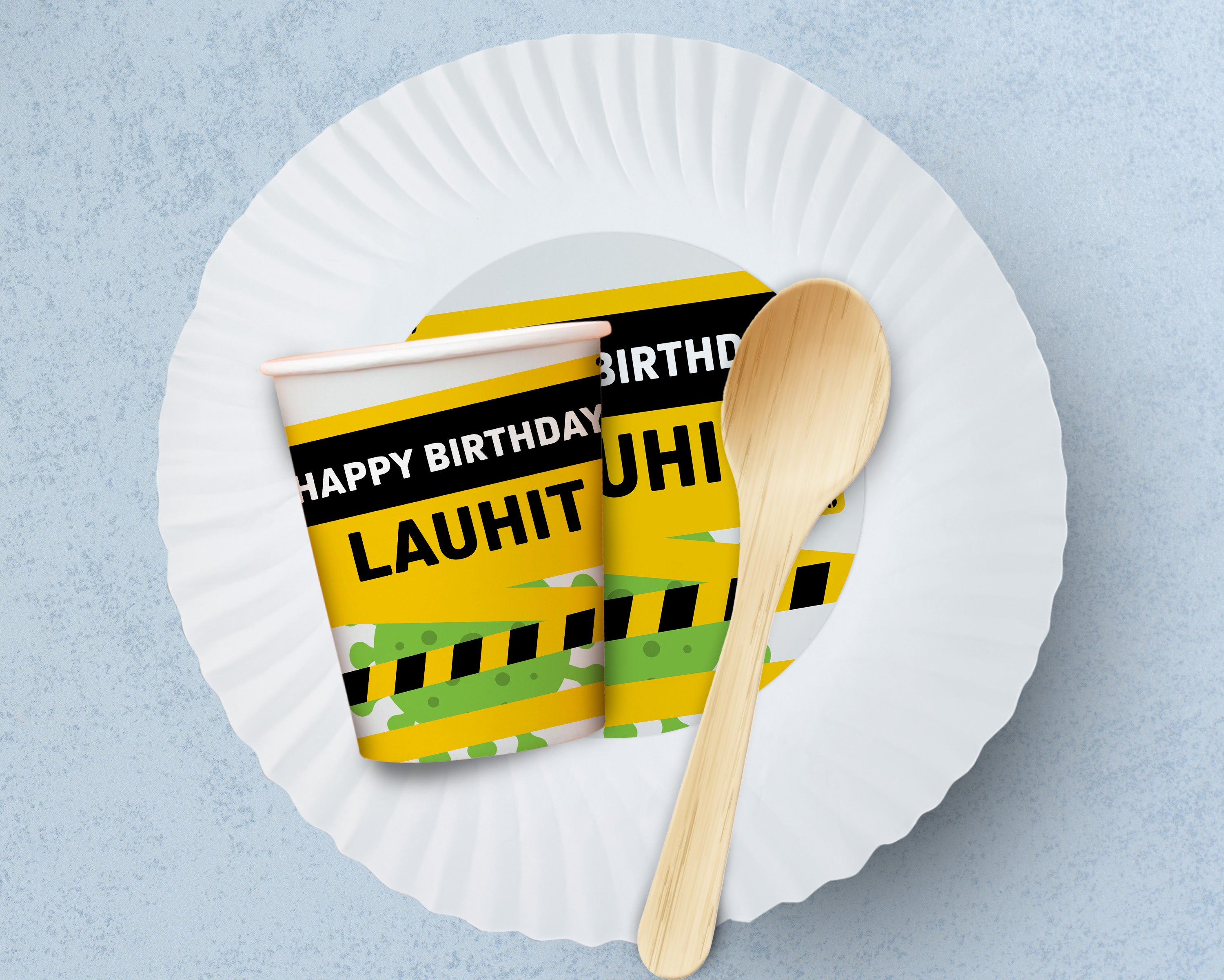 Quarantine Theme Party Cups and Plates Combo