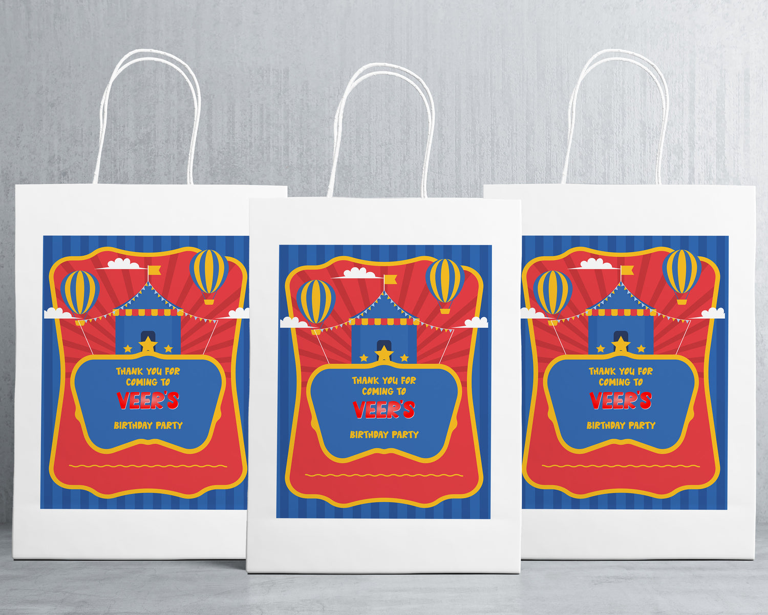 Circus Theme Oversized Return Gift Bag