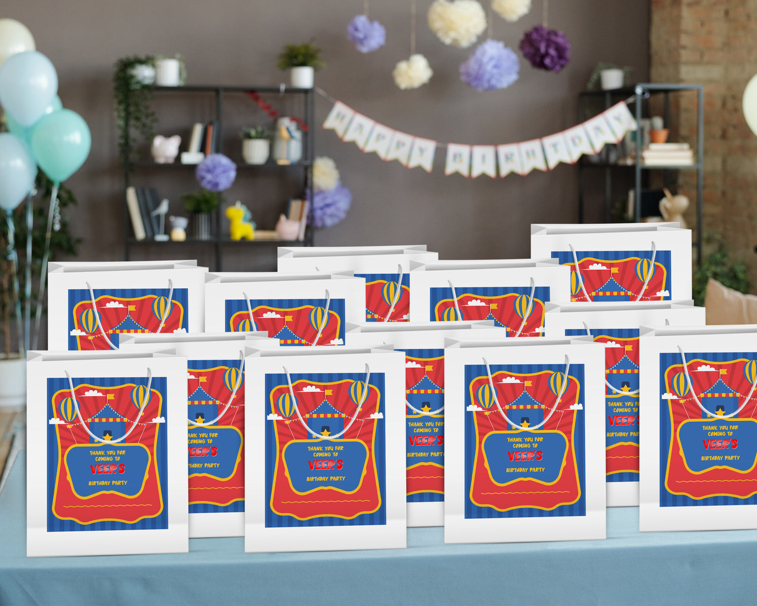 Circus Theme Oversized Return Gift Bag