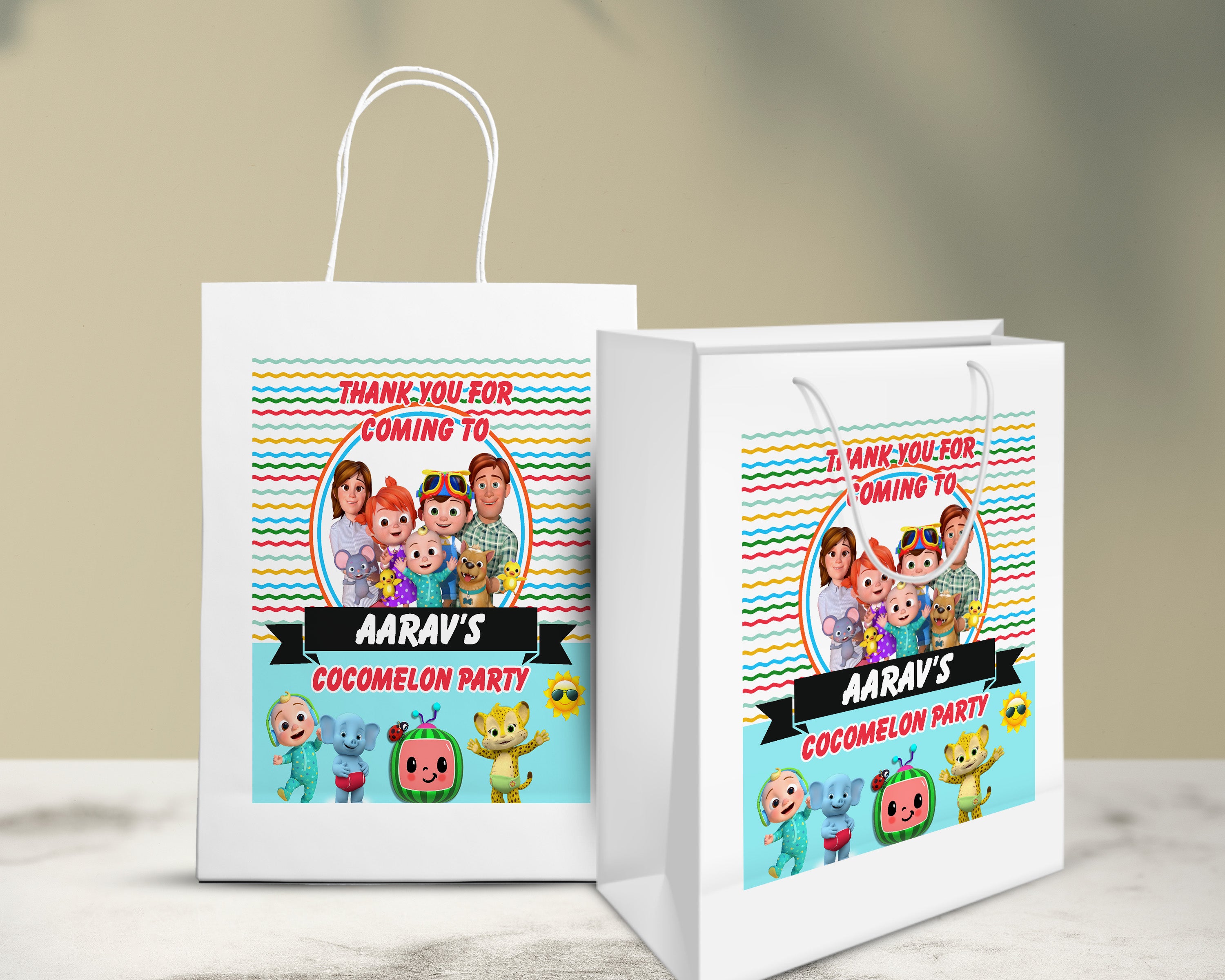 Cocomelon Boy Theme Oversized Return Gift Bag - image 5 of 5 | Party Supplies India