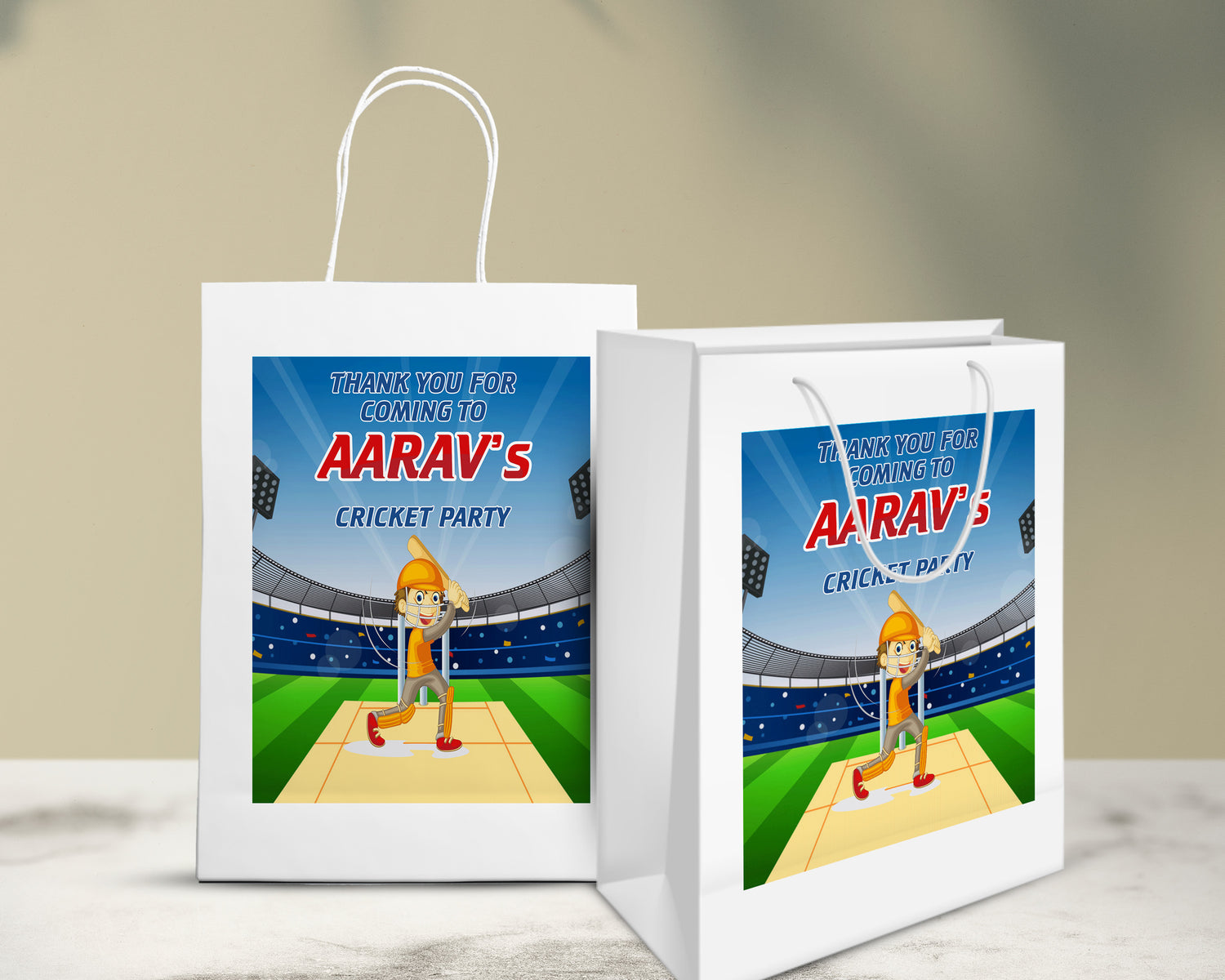 Cricket Theme Oversized Return Gift Bag