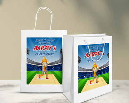 Cricket Theme Oversized Return Gift Bag